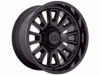 XD Rover Satin Black with Gloss Black Lip 8-Lug Wheel; 20x10; -18mm Offset (11-16 F-350 Super Duty SRW)