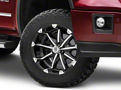 XD Badlands Gloss Black Machined 6-Lug Wheel; 18x9; -12mm Offset (14-18 Sierra 1500)