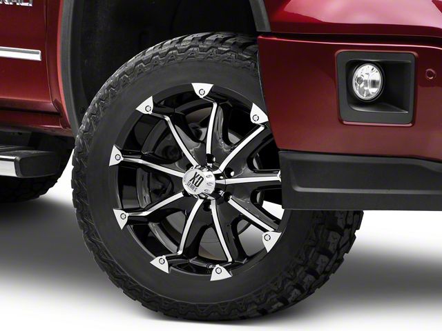 XD Badlands Gloss Black Machined 6-Lug Wheel; 20x9; 18mm Offset (14-18 Sierra 1500)