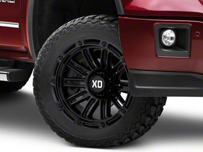 XD Double Deuce Satin Black 6-Lug Wheel; 20x12; -44mm Offset (14-18 Sierra 1500)