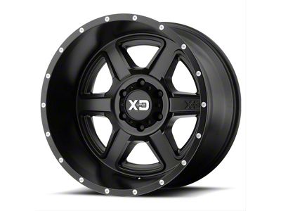XD Fusion Satin Black 6-Lug Wheel; 18x9; 0mm Offset (14-18 Sierra 1500)