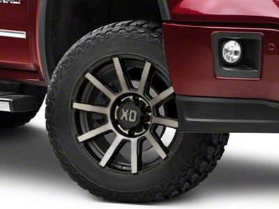 XD Outbreak Satin Black with Gray Tint 6-Lug Wheel; 20x10; 12mm Offset (14-18 Sierra 1500)