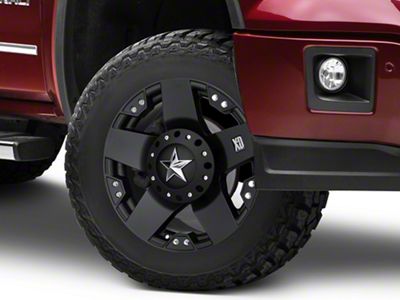 XD Rockstar Matte Black 6-Lug Wheel; 18x9; 0mm Offset (14-18 Sierra 1500)