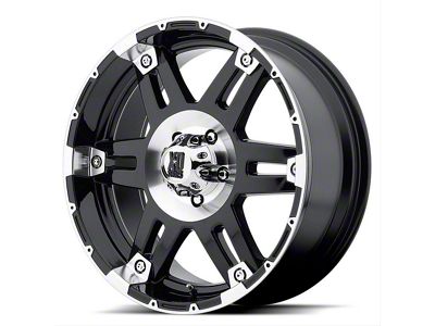 XD Spy Gloss Black Machined 6-Lug Wheel; 18x8.5; 18mm Offset (14-18 Sierra 1500)