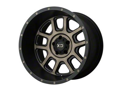 XD Delta Matte Black with Dark Tint Clear 6-Lug Wheel; 20x9; -12mm Offset (14-18 Silverado 1500)
