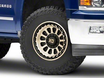 XD Omega Satin Black with Bronze Tint 6-Lug Wheel; 17x9; 0mm Offset (14-18 Silverado 1500)