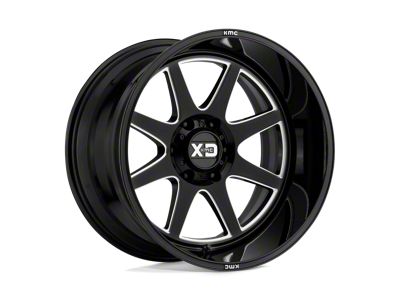 XD Pike Gloss Black Milled 6-Lug Wheel; 20x10; -18mm Offset (14-18 Silverado 1500)