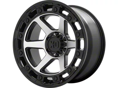 XD Raid Satin Black 6-Lug Wheel; 17x9; 0mm Offset (14-18 Silverado 1500)