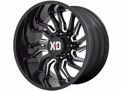 XD Tension Gloss Black Milled 6-Lug Wheel; 22x10; -18mm Offset (14-18 Silverado 1500)