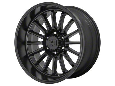 XD Whiplash Satin Black 6-Lug Wheel; 22x10; -18mm Offset (14-18 Silverado 1500)
