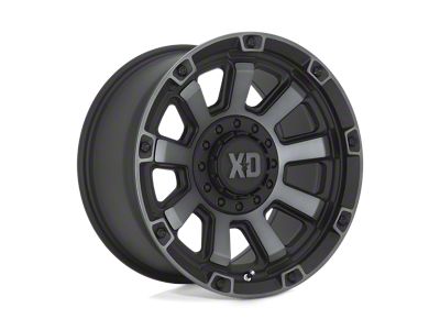 XD Gauntlet Satin Black with Gray Tint 6-Lug Wheel; 20x9; 0mm Offset (15-22 Colorado)