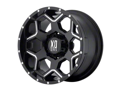 XD Crux Gloss Black Milled 6-Lug Wheel; 20x9; 18mm Offset (15-20 F-150)