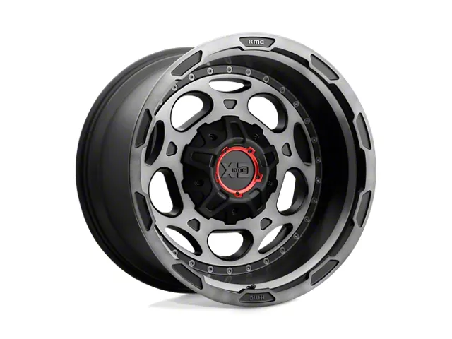 XD Demodog Satin Black Gray Tint 6-Lug Wheel; 20x12; -44mm Offset (15-20 F-150)