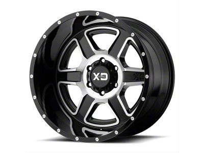 XD Fusion Gloss Black Machined 6-Lug Wheel; 20x9; 18mm Offset (15-20 F-150)