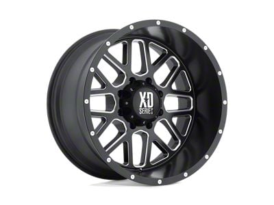 XD Grenade Satin Black Milled 6-Lug Wheel; 20x10; -24mm Offset (15-20 F-150)