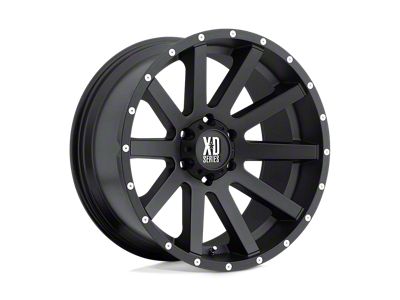 XD Heist Satin Black 6-Lug Wheel; 22x10; 12mm Offset (15-20 F-150)