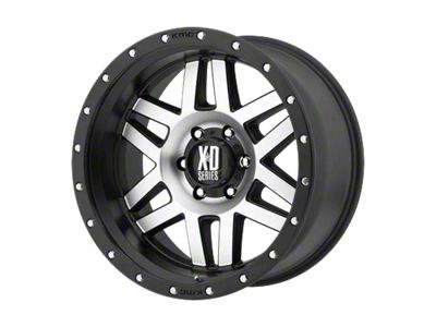 XD Machete Machined Face with Black Ring 6-Lug Wheel; 18x9; 18mm Offset (15-20 F-150)