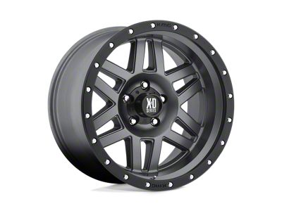 XD Machete Matte Gray with Black Ring 6-Lug Wheel; 20x9; 0mm Offset (15-20 F-150)