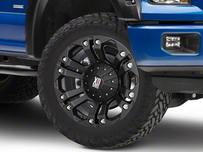 XD Monster Matte Black 6-Lug Wheel; 22x9.5; 18mm Offset (15-20 F-150)