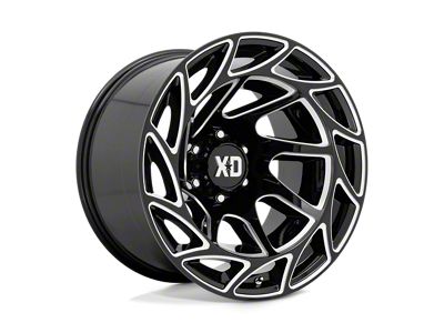 XD Onslaught Gloss Black Milled 6-Lug Wheel; 20x12; -44mm Offset (15-20 F-150)