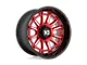 XD Phoenix Candy Red Milled with Black Lip 6-Lug Wheel; 20x9; 18mm Offset (15-20 F-150)