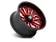 XD Phoenix Candy Red Milled with Black Lip 6-Lug Wheel; 20x9; 18mm Offset (15-20 F-150)
