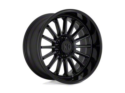 XD Whiplash Gloss Black with Gray Tint 6-Lug Wheel; 20x10; -18mm Offset (15-20 F-150)