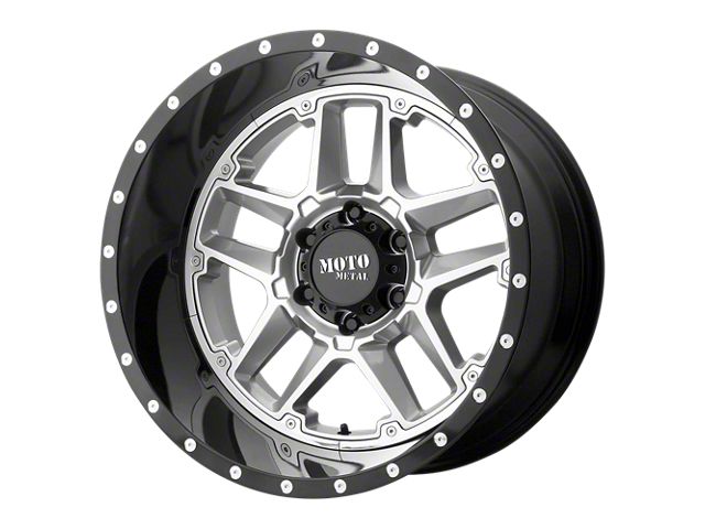 XD Cage Gloss Black Milled 8-Lug Wheel; 20x9; 18mm Offset (15-19 Silverado 2500 HD)