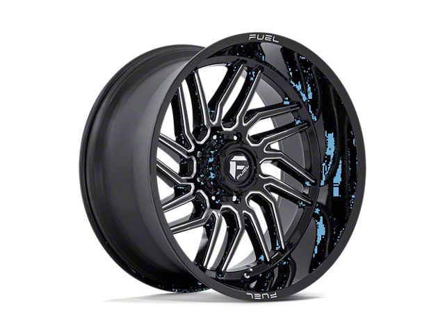 XD Outbreak Gloss Black Milled 8-Lug Wheel; 18x9; 12mm Offset (15-19 Silverado 2500 HD)