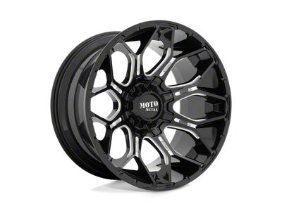 XD Hoss II Gloss Black 8-Lug Wheel; 18x9; 18mm Offset (15-19 Silverado 3500 HD SRW)