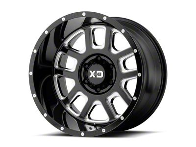 XD Delta Gloss Black Milled 6-Lug Wheel; 22x14; -76mm Offset (15-20 Tahoe)