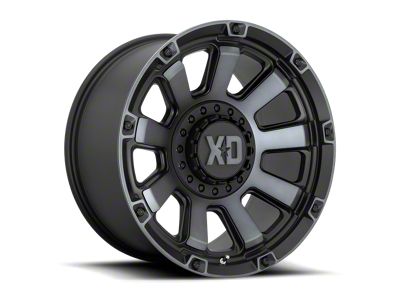 XD Gauntlet Satin Black with Gray Tint 6-Lug Wheel; 20x10; -18mm Offset (15-20 Tahoe)