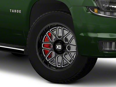 XD Grenade 2 Gloss Black Milled 6-Lug Wheel; 20x10; 12mm Offset (15-20 Tahoe)