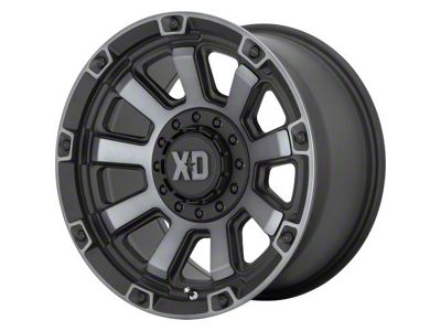 XD Gauntlet Satin Black with Gray Tint 6-Lug Wheel; 20x9; 0mm Offset (15-20 Yukon)