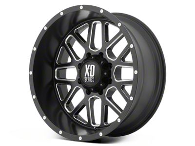 XD Grenade Satin Black Milled 6-Lug Wheel; 22x12; -44mm Offset (15-20 Yukon)