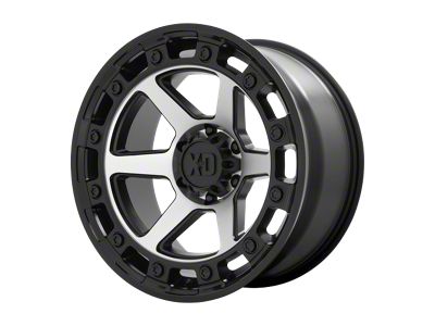 XD Raid Satin Black Machined 6-Lug Wheel; 20x10; -18mm Offset (15-20 Yukon)