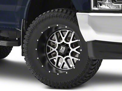 XD Grenade Satin Black Machined Face 8-Lug Wheel; 20x10; -24mm Offset (17-22 F-250 Super Duty)