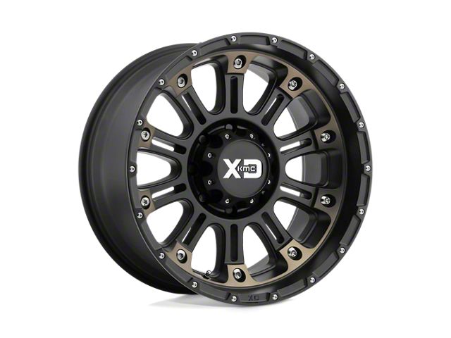 XD Hoss II Satin Black Machined Dark Tint 8-Lug Wheel; 20x9; 18mm Offset (17-22 F-250 Super Duty)