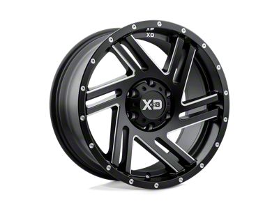 XD Swipe Satin Black Milled 8-Lug Wheel; 17x9; -12mm Offset (17-22 F-250 Super Duty)