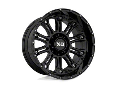XD Hoss II Gloss Black 8-Lug Wheel; 20x14; -76mm Offset (17-22 F-350 Super Duty SRW)