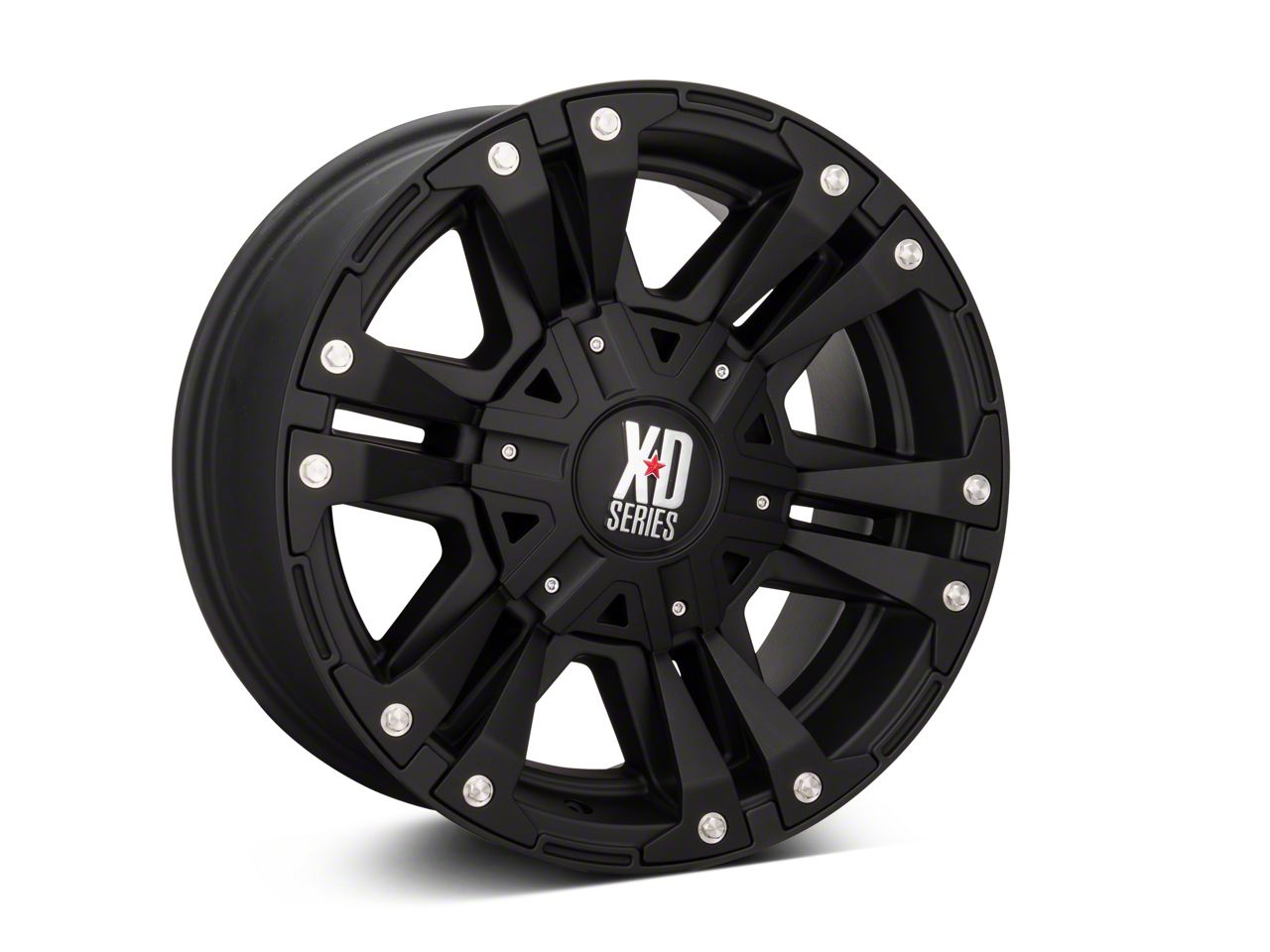 XD Silverado 1500 Monster II Matte Black 6-Lug Wheel; 18x9