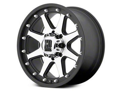 XD Addict Matte Black Machined 6-Lug Wheel; 18x9; 18mm Offset (99-06 Sierra 1500)