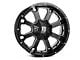 XD Buck 25 Gloss Black Milled 6-Lug Wheel; 20x10; -24mm Offset (99-06 Sierra 1500)