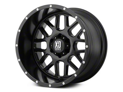 XD Grenade Satin Black 6-Lug Wheel; 18x9; -12mm Offset (99-06 Sierra 1500)