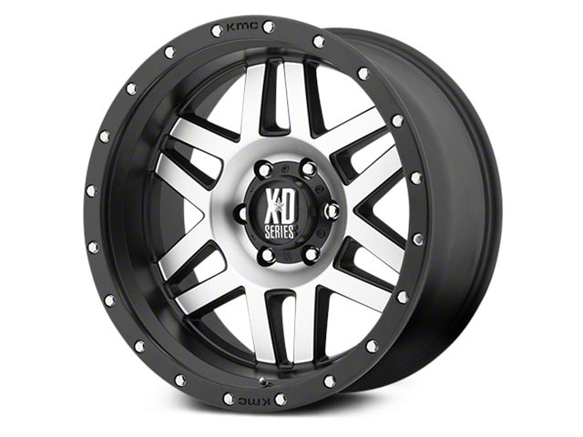 XD Machete Black Machined 6-Lug Wheel; 18x9; -12mm Offset (99-06 Sierra 1500)