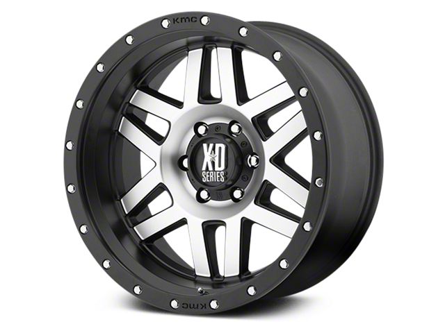 XD Machete Black Machined 6-Lug Wheel; 20x9; 0mm Offset (99-06 Sierra 1500)