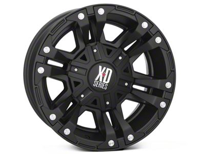 XD Monster II Matte Black 6-Lug Wheel; 18x9; 18mm Offset (99-06 Sierra 1500)