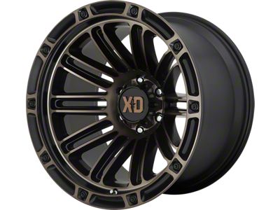 XD Double Deuce Satin Black with Dark Tint 6-Lug Wheel; 20x10; -18mm Offset (99-06 Silverado 1500)