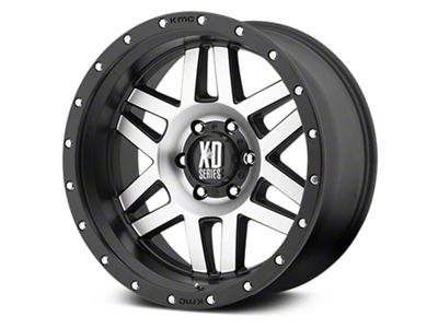 XD Machete Black Machined 6-Lug Wheel; 20x9; 0mm Offset (07-13 Sierra 1500)