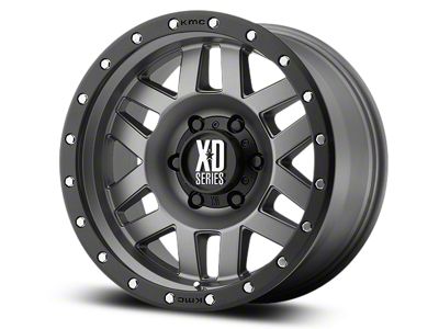XD Machete Matte Gray with Black Ring 6-Lug Wheel; 20x9; 0mm Offset (07-13 Sierra 1500)